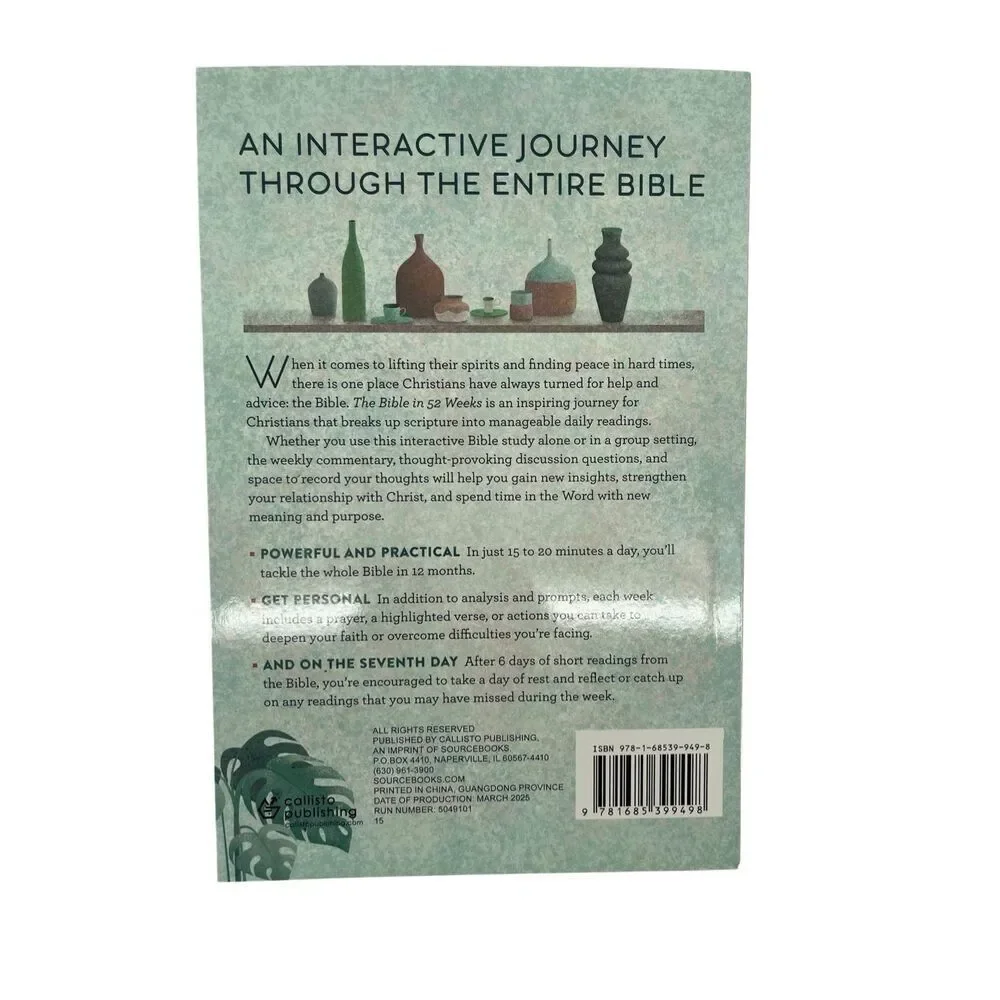 The Bible in 52 Weeks by Dr. Kimberly D. Moore – Yearlong Bible Study NEW
